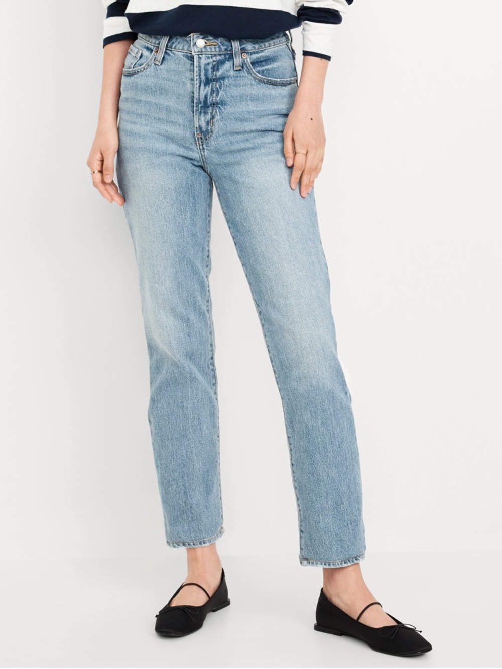 NWT Old Navy High-rise O.G. straight ankle jeans